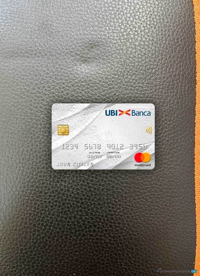 Download Italy UBI bank mastercard photolook front Photoshop template